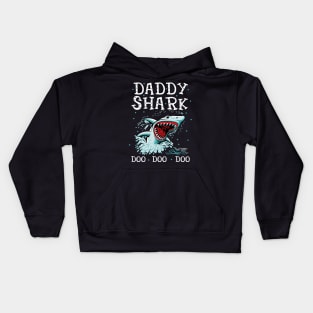 Daddy shark funny Kids Hoodie